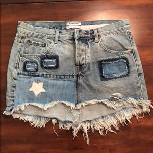 one x one teaspoon junkyard low rise skirt